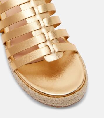 Leather espadrille sandals | Gianvito Rossi
