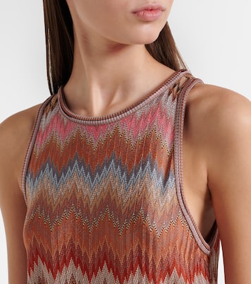 Zigzag lamé tank top | Missoni