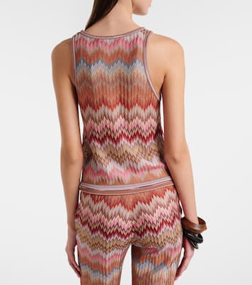 Zigzag lamé tank top | Missoni