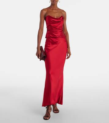 Bustier en charmeuse de soie | The Sei