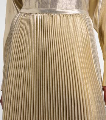 Essai silk-blend lamé midi skirt  | Joseph