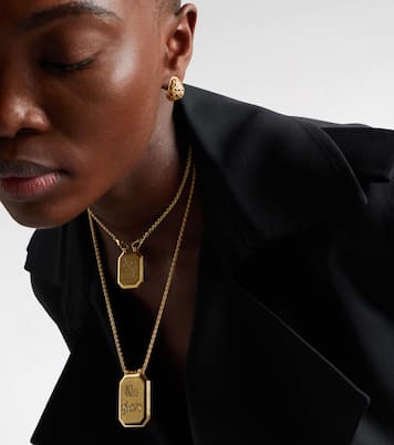 Collana No Risk No Glory in oro 18kt con diamanti | Marie Lichtenberg