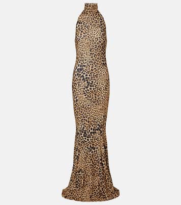 Bedruckte Robe aus Jersey | Norma Kamali