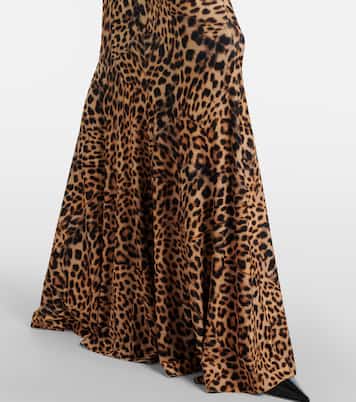 Bedruckte Robe aus Jersey | Norma Kamali