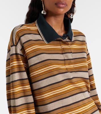 Isea striped cotton piqué polo dress | Marant Etoile
