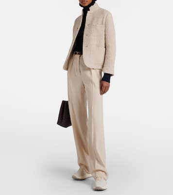 H669 glitter leather sneakers | Hogan