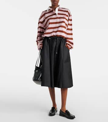 Cropped-Polohemd aus Baumwoll-Jersey | Prada