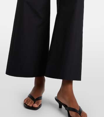 Argento cotton cropped wide-leg pants | 'S Max Mara
