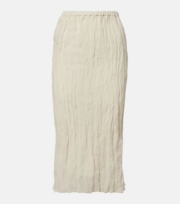 Cotton-blend midi skirt | Róhe