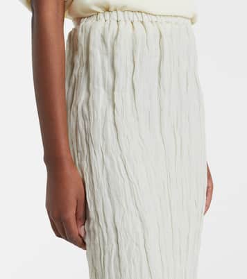 Cotton-blend midi skirt | Róhe