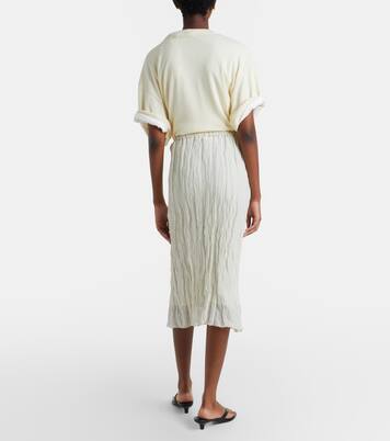 Cotton-blend midi skirt | Róhe