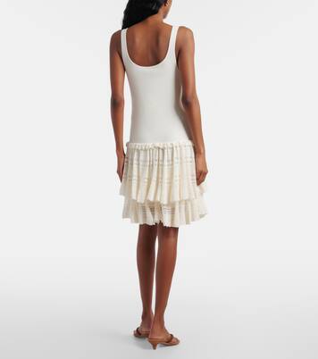 Vestido corto acanalado de croché | Polo Ralph Lauren