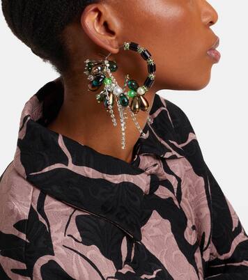 Embellished hoop earrings | Dries Van Noten