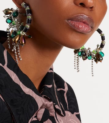 Embellished hoop earrings | Dries Van Noten