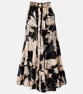 Cleo floral halterneck minidress | Poupette St Barth