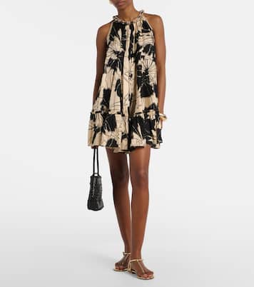 Cleo floral halterneck minidress | Poupette St Barth