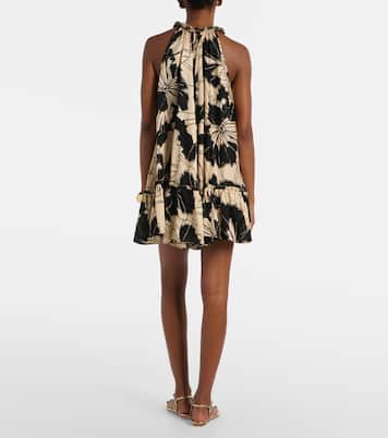 Cleo floral halterneck minidress | Poupette St Barth