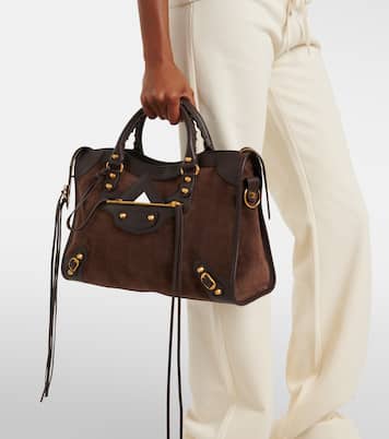 Tote Bag Le City Medium aus Veloursleder und Leder | Balenciaga