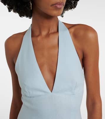 Marais shirred linen midi dress | Faithfull