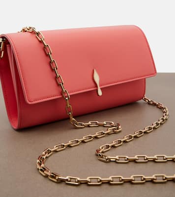 Bettina Small leather wallet on chain | Christian Louboutin
