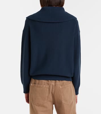 Monili cotton half-zip sweater | Brunello Cucinelli