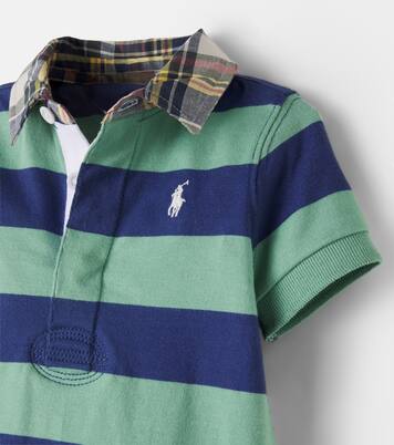 Baby striped cotton jersey playsuit | Polo Ralph Lauren Kids