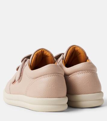 Loena bow-detail leather sneakers | Donsje