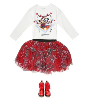 Jupe imprimée en tulle | Monnalisa