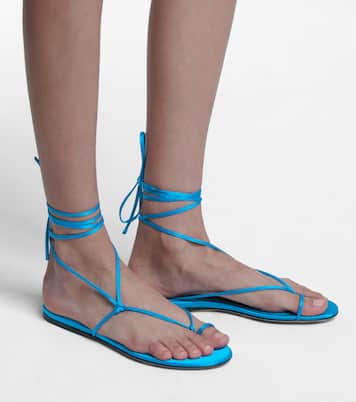 Kika satin thong sandals | The Attico