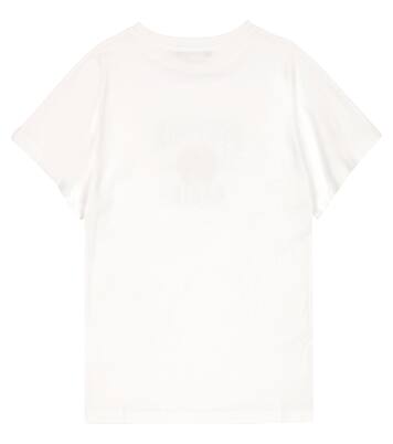 Logo sequined cotton T-shirt | Balmain Kids