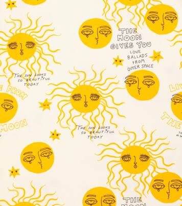 Moon and Sun cotton-blend dress | Mini Rodini