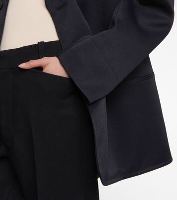 High-Rise-Hose aus Schurwolle | Maison Margiela