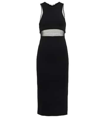 Midikleid aus Jersey und Mesh | Stella McCartney