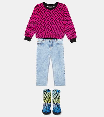 La Greca quilted boots | Versace Kids