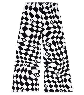 Printed flared cotton sweatpants | MM6 Maison Margiela Kids