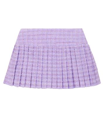 Medusa pleated tweed skirt | Versace Kids