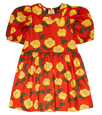 Flowers printed cotton dress | Mini Rodini