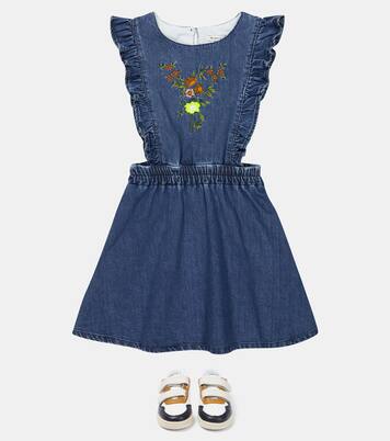 Allegria embroidered denim dress | The New Society