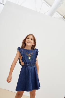 Allegria embroidered denim dress | The New Society