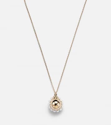 Jeanne Simple 14kt gold necklace with freshwater pearls | Sophie Bille Brahe