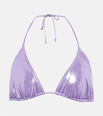 Haut de bikini String métallisé | Norma Kamali