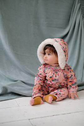 Baby Lounisa floral corduroy jumpsuit | Louise Misha