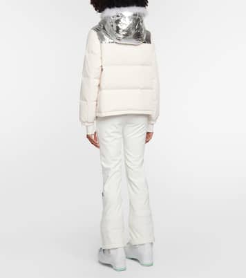 Shearling-trimmed down jacket | Yves Salomon