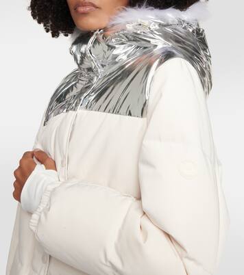 Shearling-trimmed down jacket | Yves Salomon