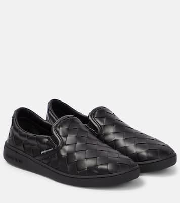 Sawyer leather slip-on sneakers | Bottega Veneta