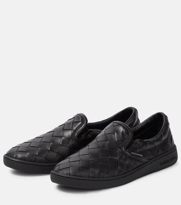 Sawyer leather slip-on sneakers | Bottega Veneta