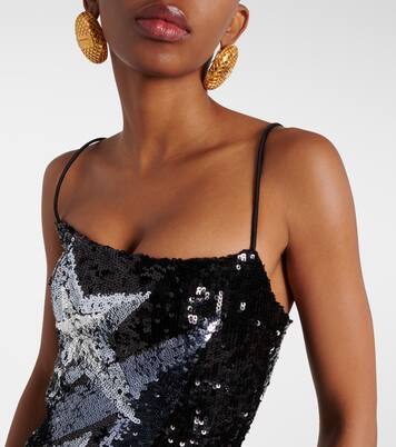 Robe longue à sequins | Balmain