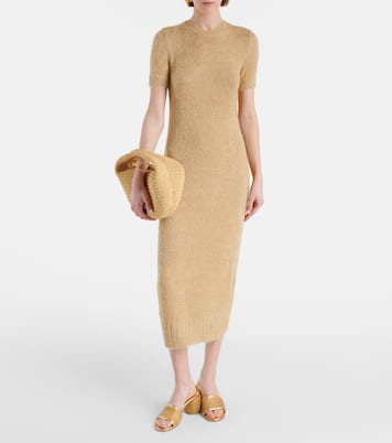 Pantoletten Marbella aus Raffiabast und Metallic-Leder | Gianvito Rossi