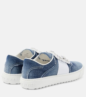Verzierte Sneakers Very Vivier aus Denim | Roger Vivier