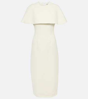 Bridal Blaine caped midi dress | Emilia Wickstead